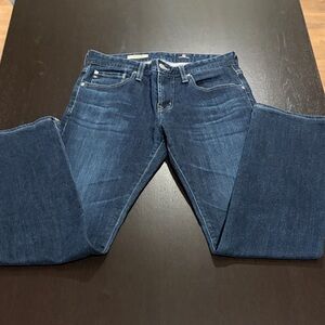 AG Adriano Goldschmied Dark Blue Straight Jeans